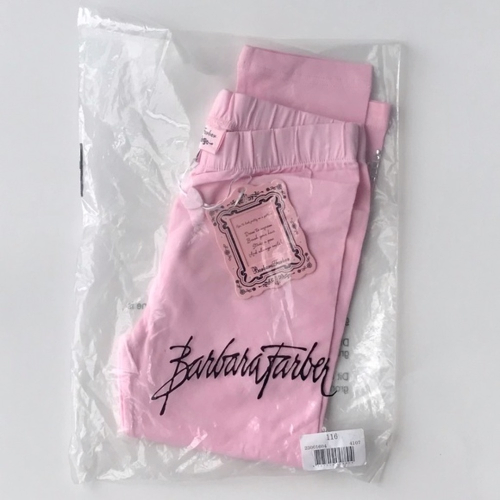( 3 for 20) NWT Girls light pink Barbara Farber Legging - Picture 2 of 4